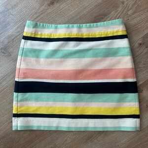 LOFT Striped Pencil Skirt Multicolored Women’s Sz 6